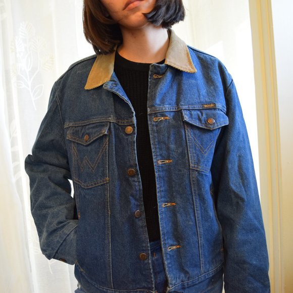 Vintage Wrangler Jacket with Corduroy - Picture 3 of 8